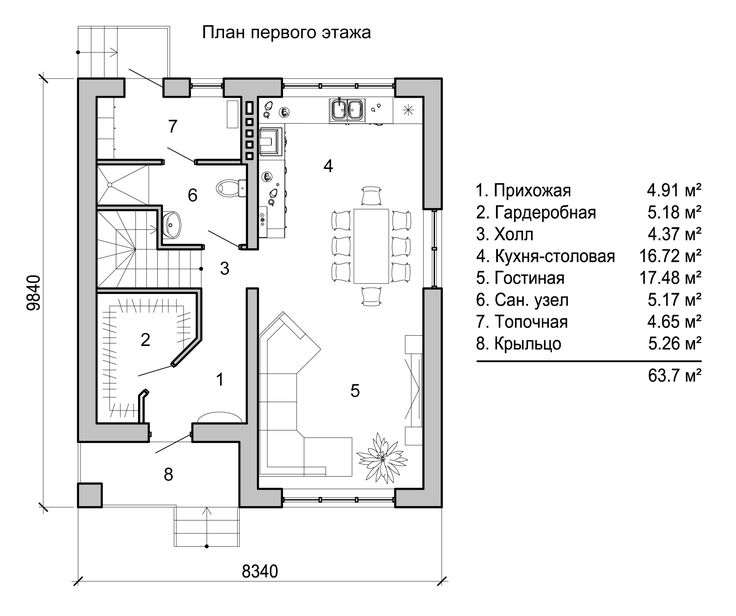 Обозначение окон на плане этажа