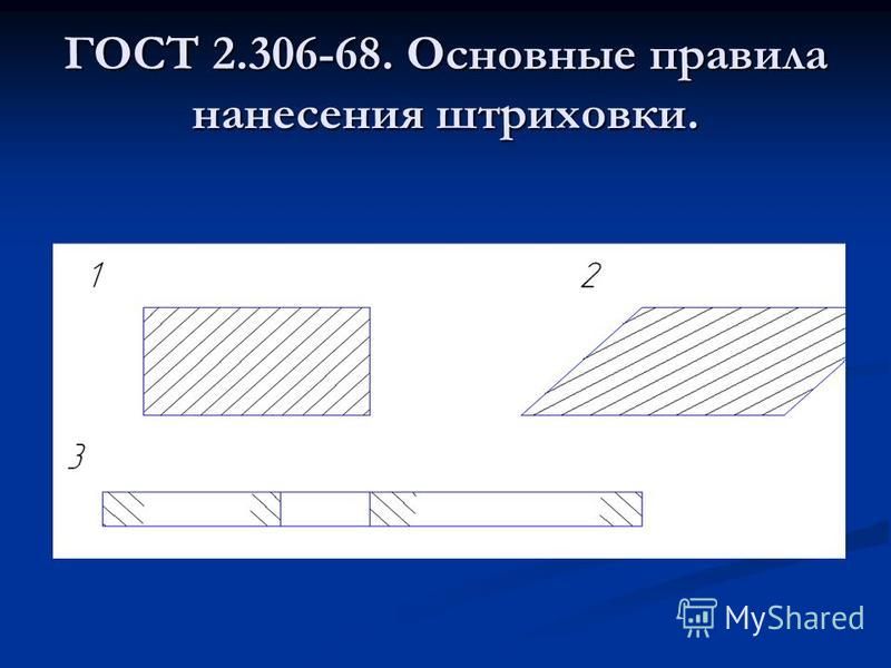 Под каким углом осуществляется штриховка металлов графическое изображение металлов в разрезах