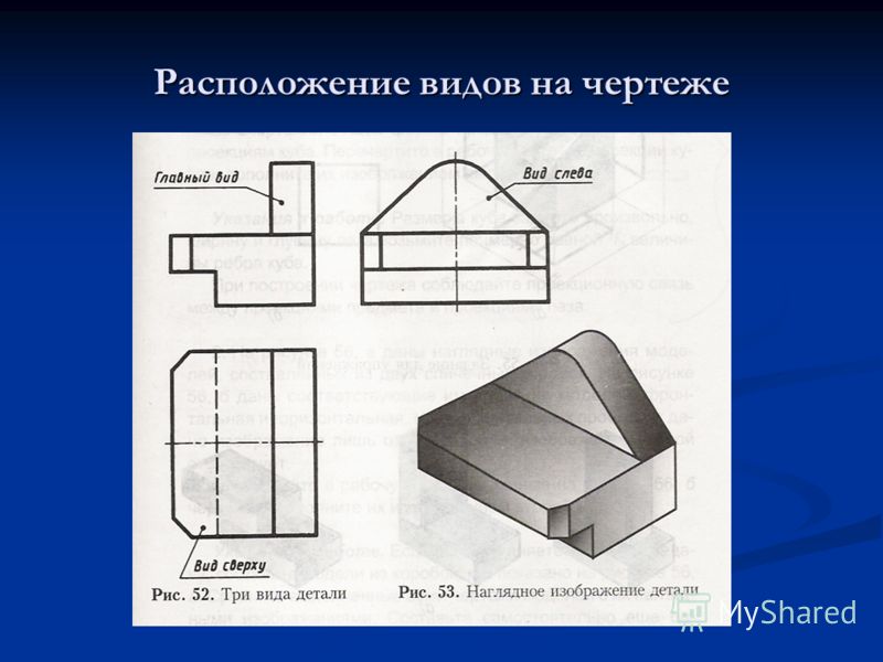 Расположенный вид. Вид сбоку выполняется на чертеже. Чертеж вид сверху сбоку. Как располагаются виды на чертеже. Расположение видов на ч.