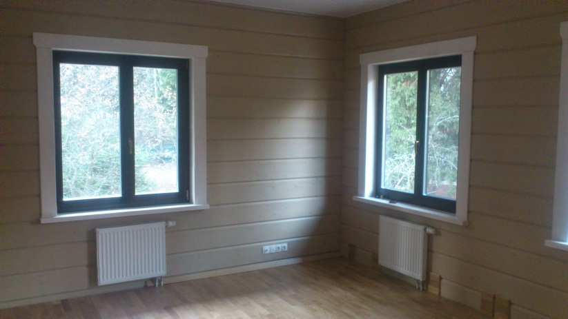 Как отделать окно внутри деревянного дома:  окон в деревянном .