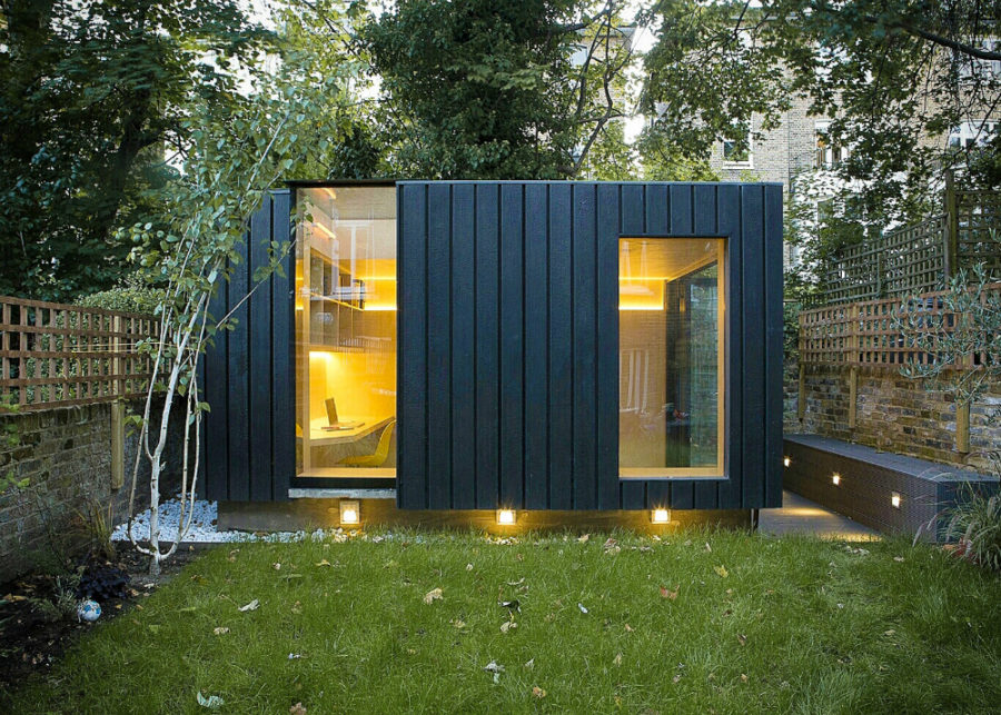 Office pavilion that doubles as a yoga studio