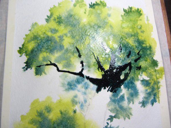 Как нарисовать дерево акварелью, фото № 12