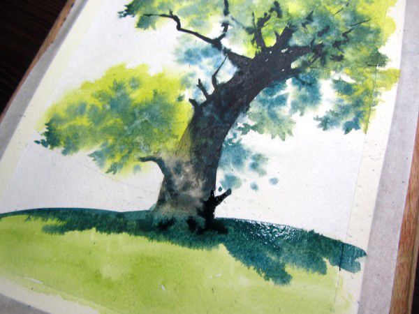 Как нарисовать дерево акварелью, фото № 20