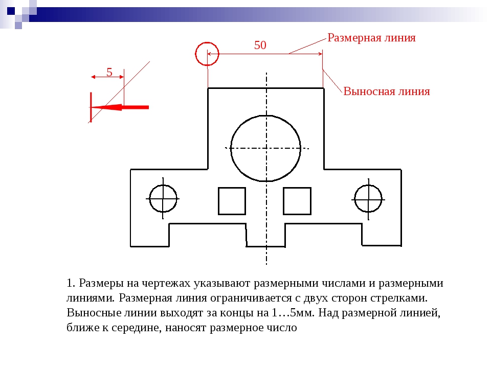 Размерные и выносные линии на чертеже стоит выполнять какими линиями