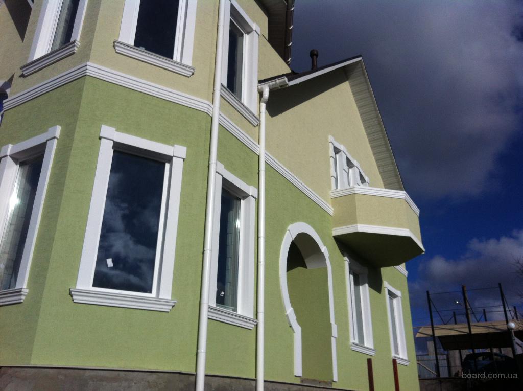 Покрасить дом снаружи краской по штукатурке фото
