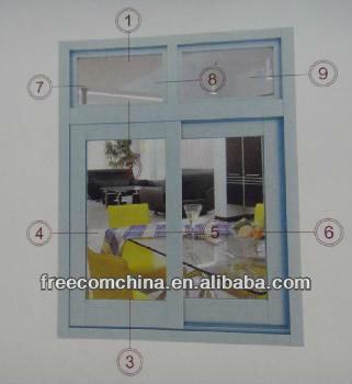 aluminium stained glass windows and doors profile