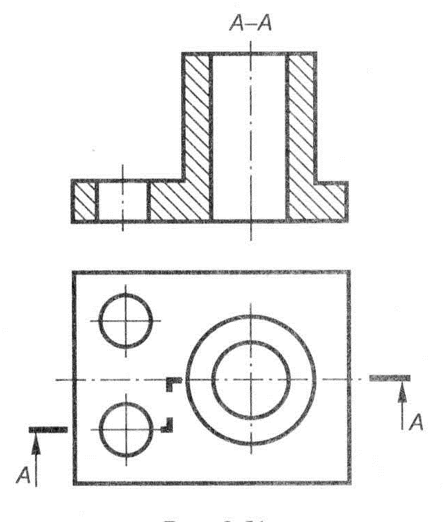 Местный разрез на чертеже выполняется с помощью