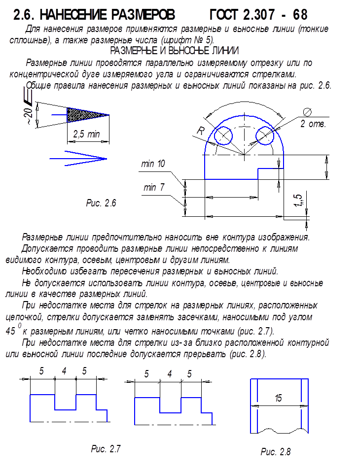 Стрелки на чертежах