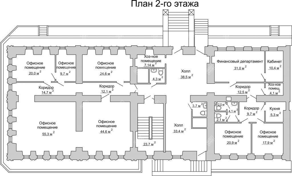 План схема этажа здания