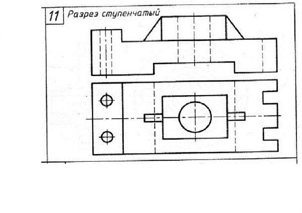 Ступенчатый разрез. Ступенчатый разрез на чертеже плита. Сложный ступенчатый разрез на чертеже плита. Сложный ступенчатый разрез Инженерная Графика. Ступенчатый разрез Инженерная Графика 7 вариант.