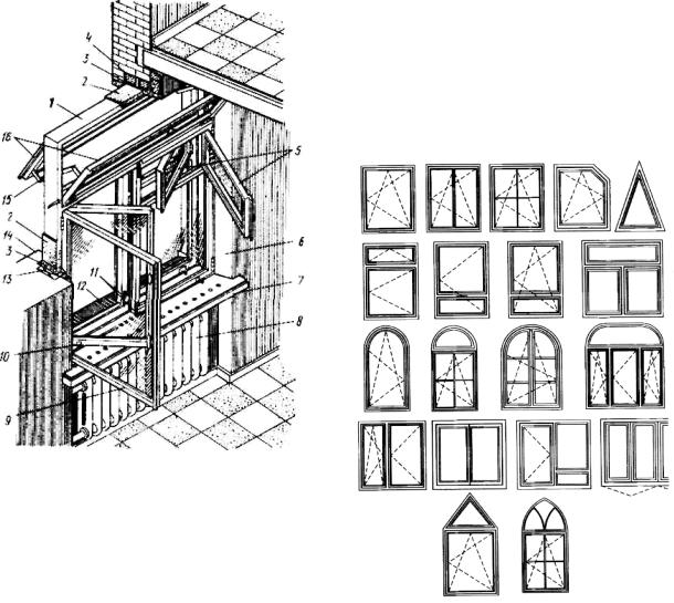 Конструкции оконных проемов