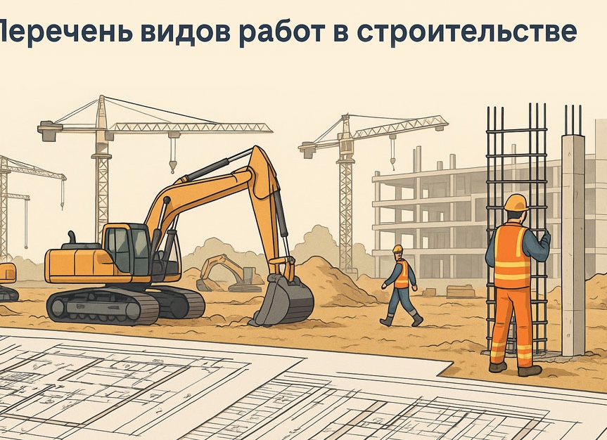 Перечень видов работ в строительстве, требующих наличие допуска СРО в 2025 году